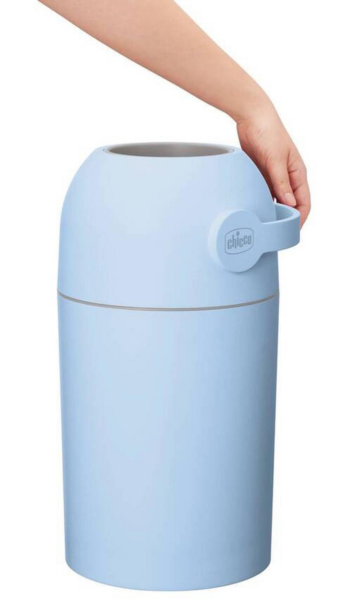 KOSZ NA PIELUCHY WINDELEIMER ODOUR OFF - jasnoniebieski, Basics, tworzywo sztuczne (23/48/23cm) - Chicco
