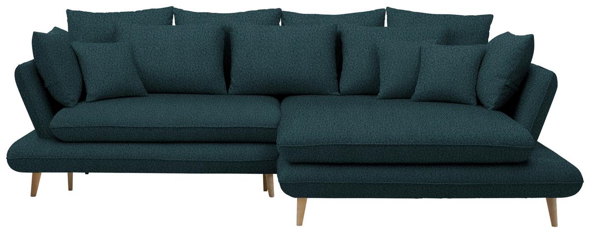 Coltar MONTE - verde închis, Romantik / Landhaus, lemn/textil (283/181cm) - Based