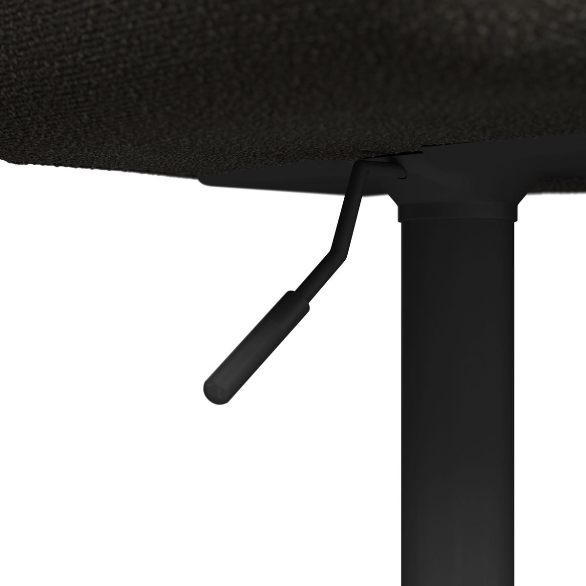 Barhocker Tami Dunkelbraun Struktur Gepolstert - Dunkelbraun/Schwarz, MODERN, Holz/Textil (46/82-102/51cm) - Bessagi Home