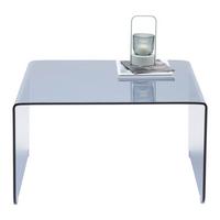 Klubska Miza Wing - siva, Moderno, steklo (70/40/70cm) - Mömax