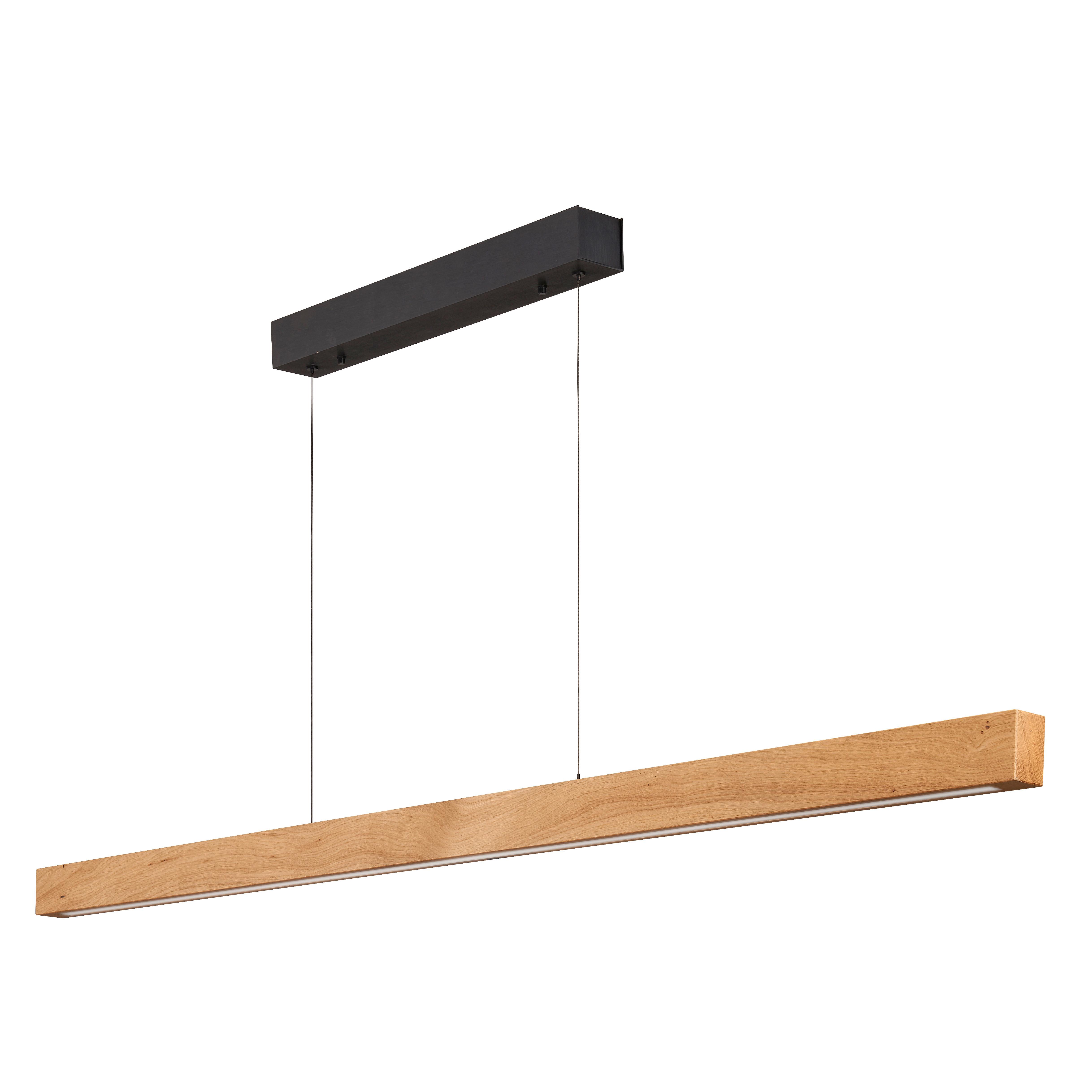 LAMPA WISZĄCA LED LUCY - dąb dziki, Natur, drewno (148/6/6cm) - Ambiente