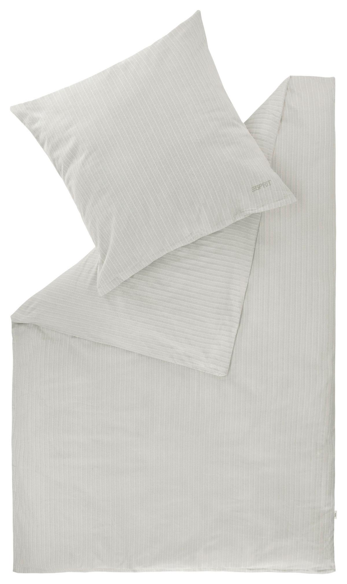 POŚCIEL E-HERRINGBONE ESPRIT - jasnoszary/szary, Design, tkanina (200/200cm) - Esprit