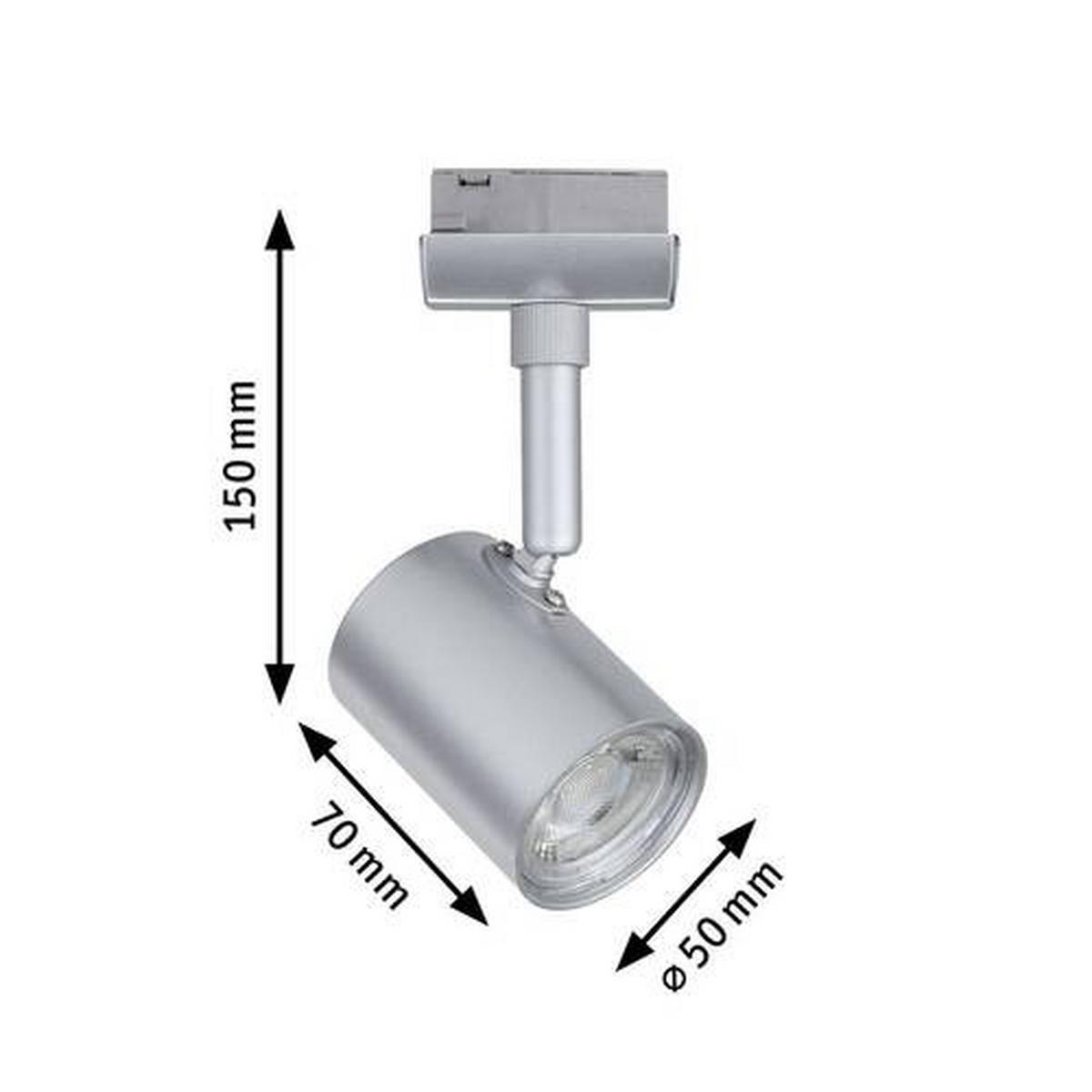 Schienensystem-Strahler Urail Limba Chromfarben max. 4 Watt - Chromfarben, Design, Glas/Metall (15/7/5cm) - Paulmann