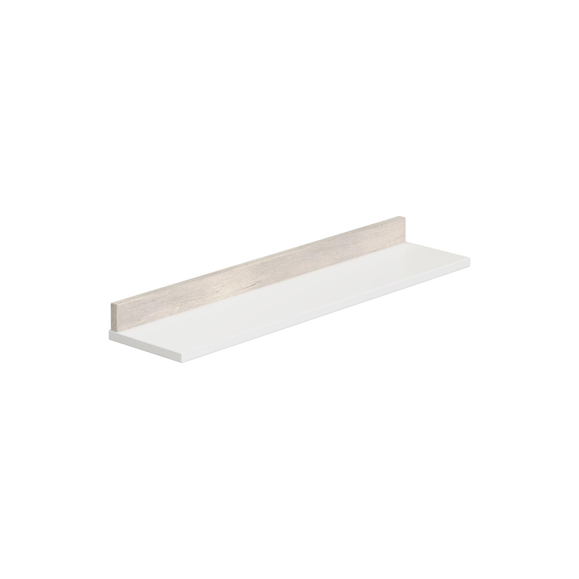PÓŁKA ŚCIENNA 1387038 KIRA -PV- - kolor dębowy/biały, Konventionell, materiał drewnopochodny (94,8/8,3/22,2cm) - Paidi