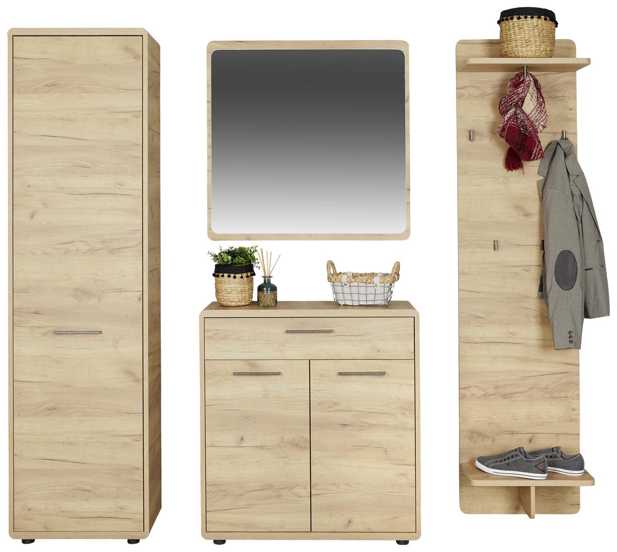 Comodă FONTANA - culoare lemn stejar, Modern, material pe bază de lemn (84/90/32cm) - Modern Living
