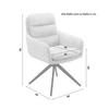STOL MED ARMSTÖD LAURIN - svart/taupe, Modern, metall/trä (59/93/63cm) - Bessagi Home