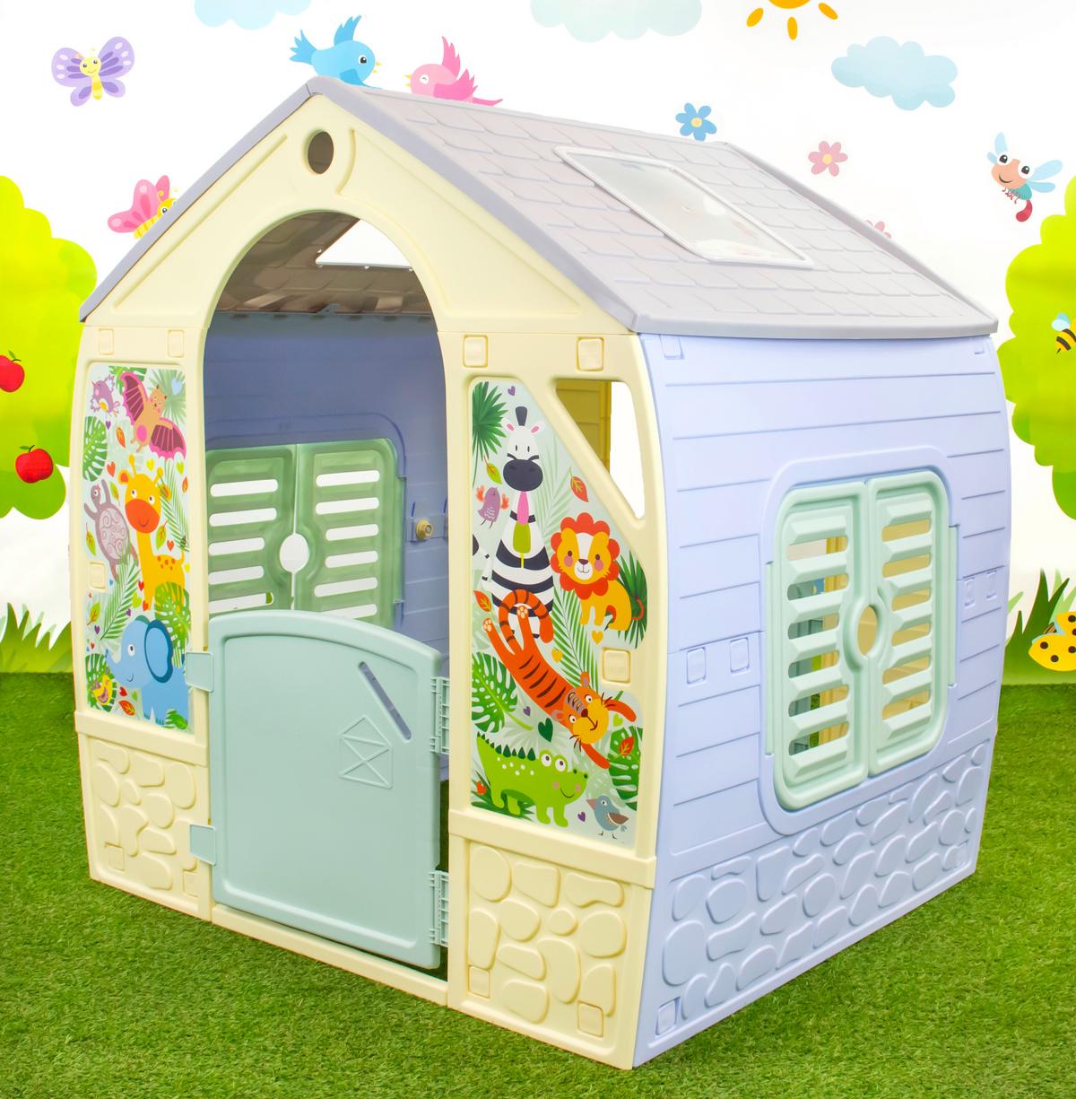 Spielhaus Happy House Multicolor - Multicolor, KONVENTIONELL, Kunststoff (102/108/88cm)