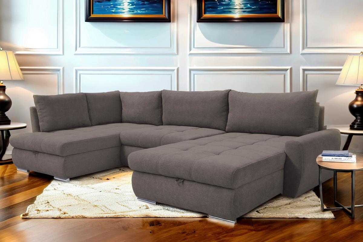 Coltar CANION - gri-maro, Design, textil (173/322/174cm) - Modern Living