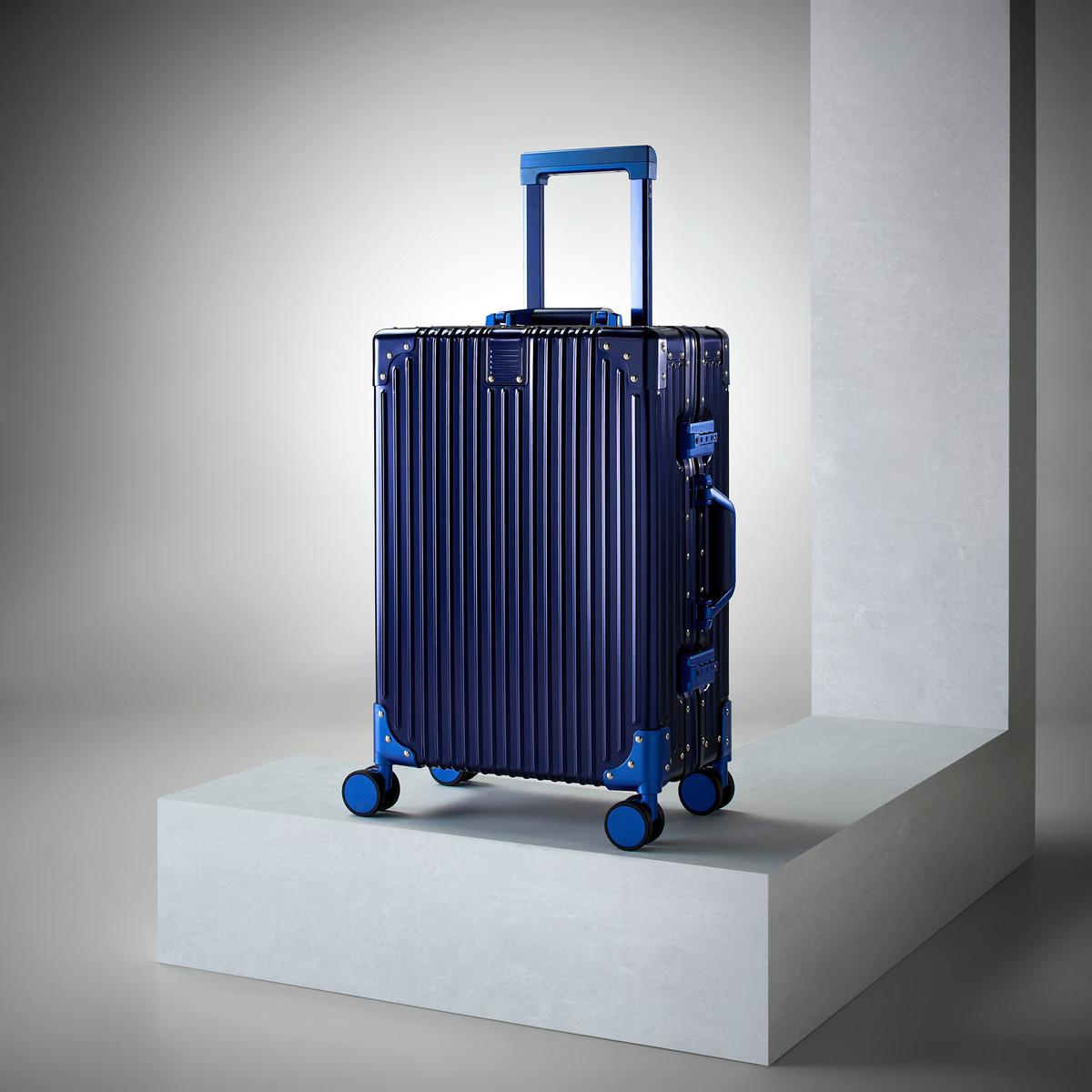 Reisekoffer Dubai Blau - Blau, KONVENTIONELL, Metall (56/36/22cm) - Mömax