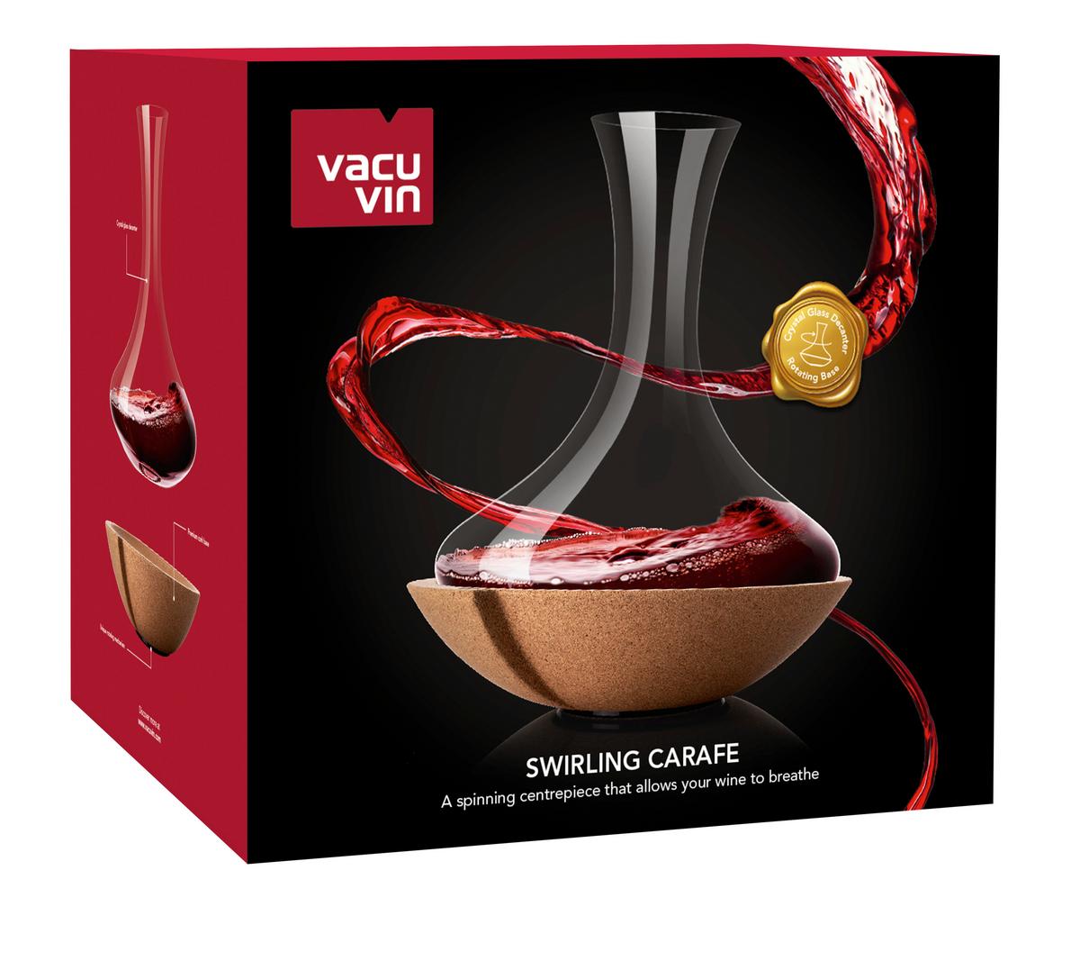 Dekanter Klar - Klar, Basics, Glas/Holz (28/23/26.3cm) - Vacu Vin