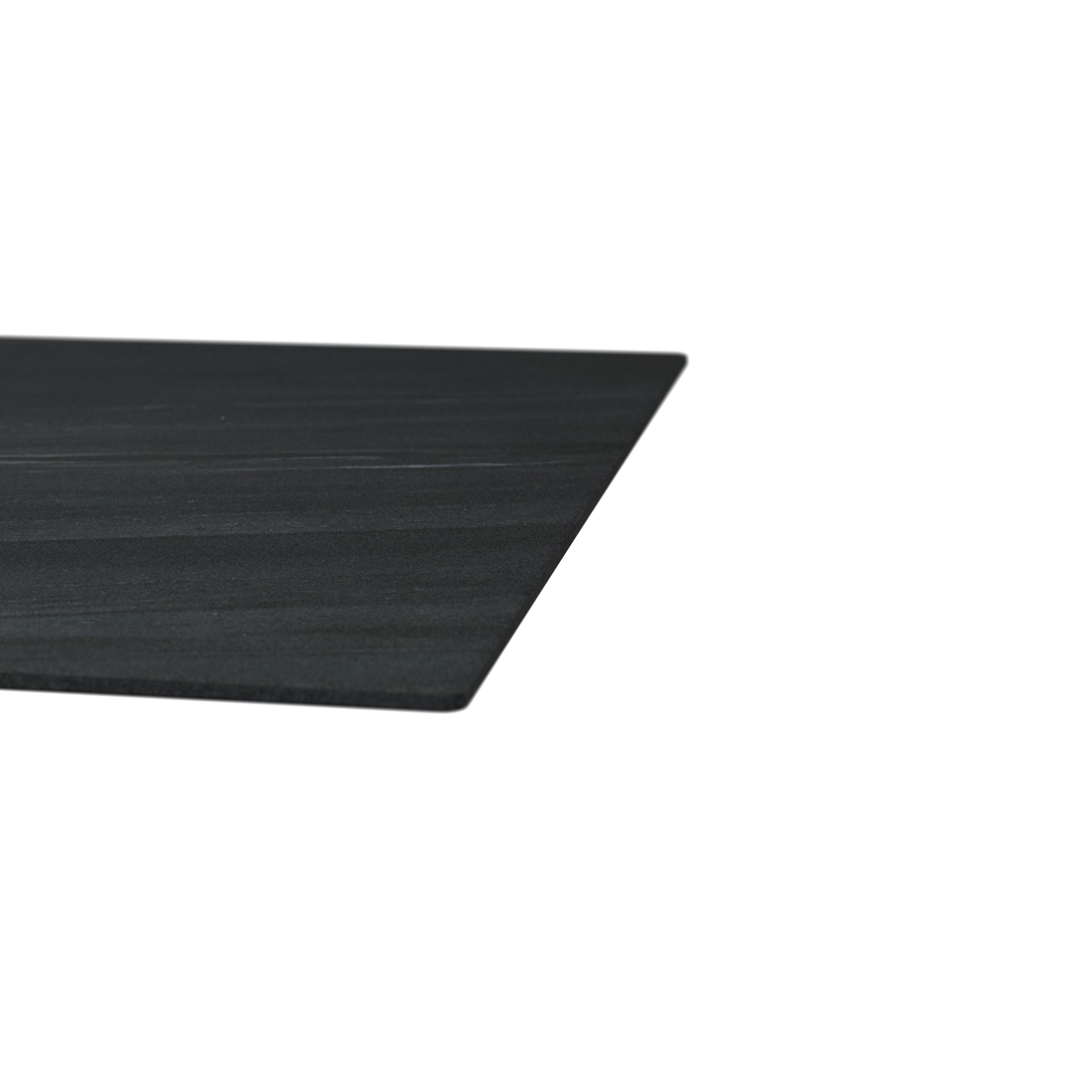 MATBORD LIVAN - mörkgrå/svart, Modern, metall/sten (180/90/76cm) - Bessagi Home