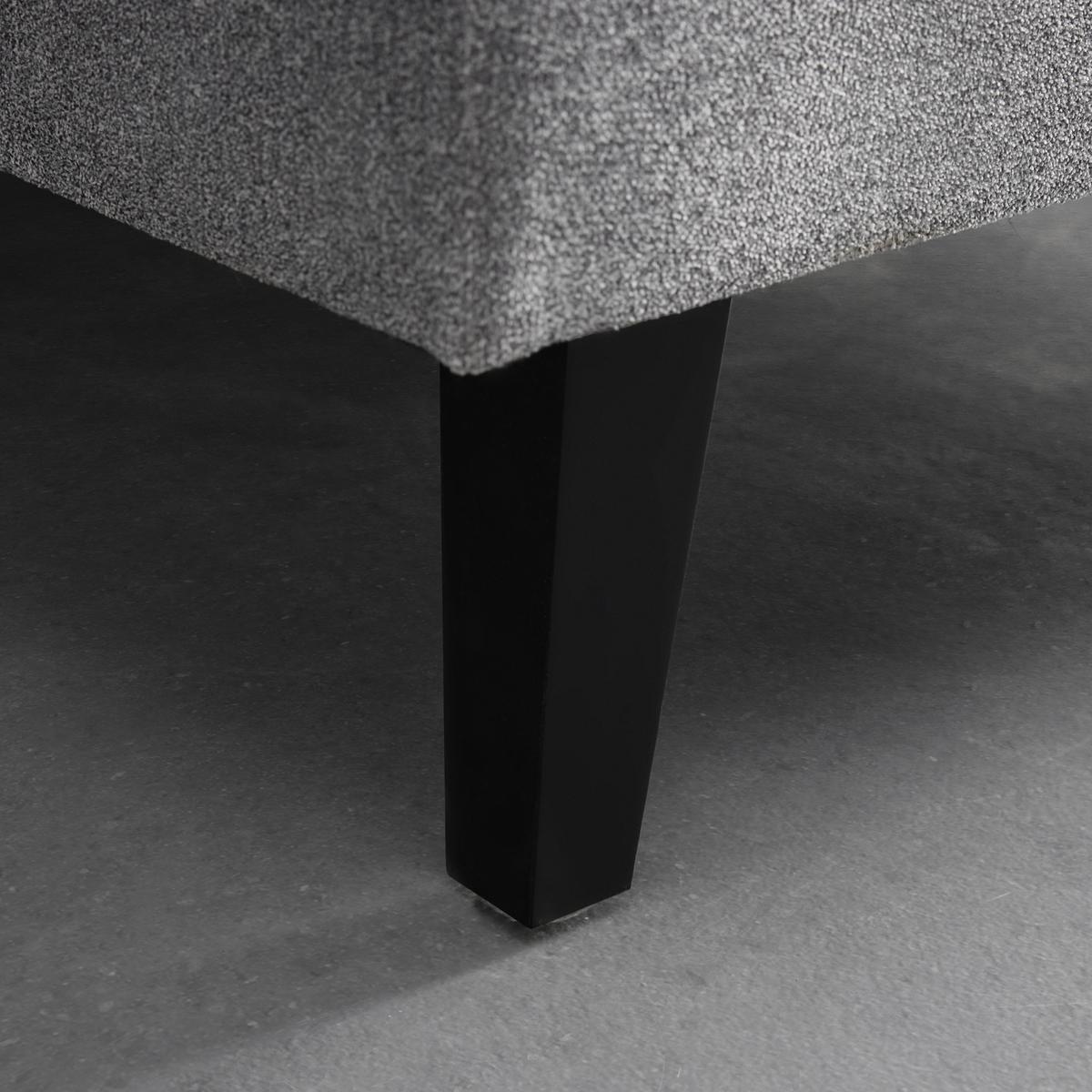 Ecksofa in Grau - Schwarz/Grau, Konventionell, Holz/Textil (215/92/160cm) - Based