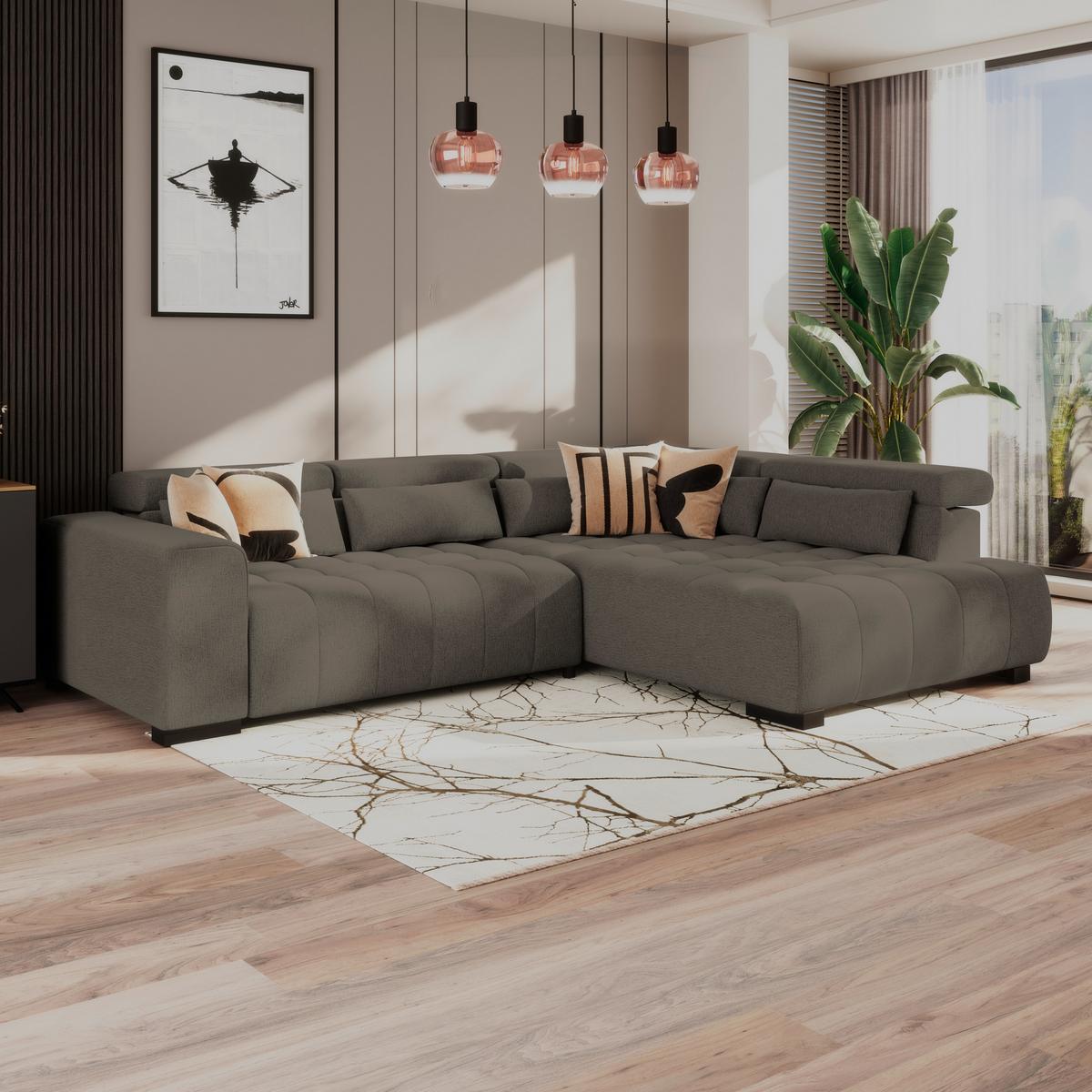 Coltar MATERA - maro închis, Trend, textil (311/226cm)