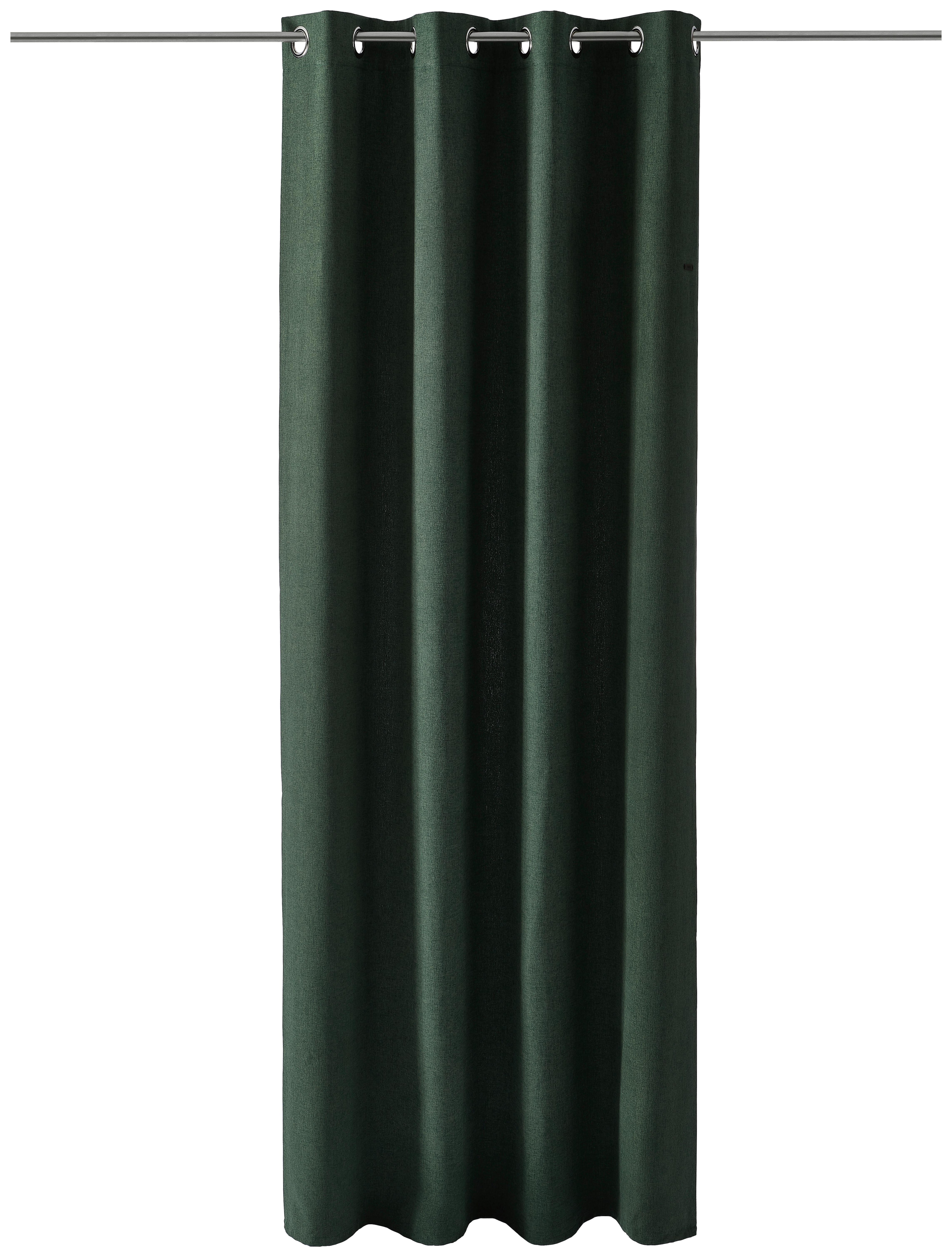 ZASŁONA NA PRZELOTKACH E-HARP ESPRIT - ciemnozielony, Basics, tkanina (140/250cm) - Esprit