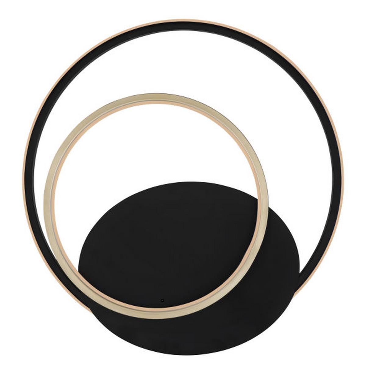 LED-DECKENLEUCHTE 48438-36 RODAN - Goldfarben/Opal, Trend, Kunststoff/Metall (48,5/46,5/6,1cm) - Globo