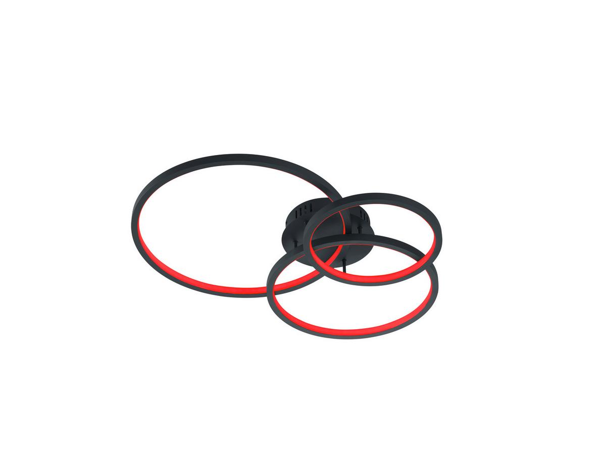 LED-Deckenleuchte Aaron Wiz / Smart in Anthrazit max. 36W - Anthrazit, Design, Metall (79/10,5/64cm) - Trio Leuchten