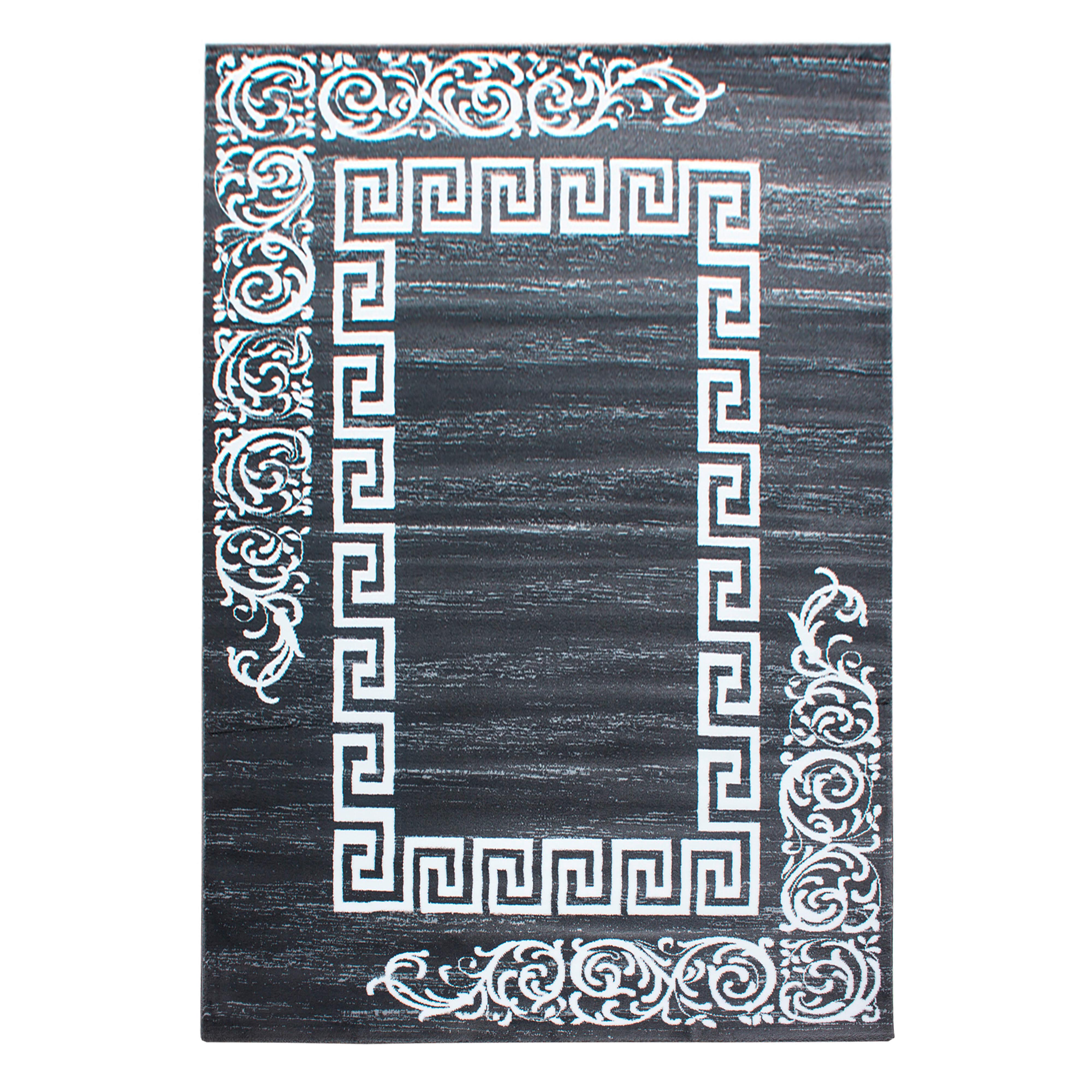 Flachwebeteppich Miami Grau ca. 140x200cm - Grau, Design, Textil (140/200cm) - Novel