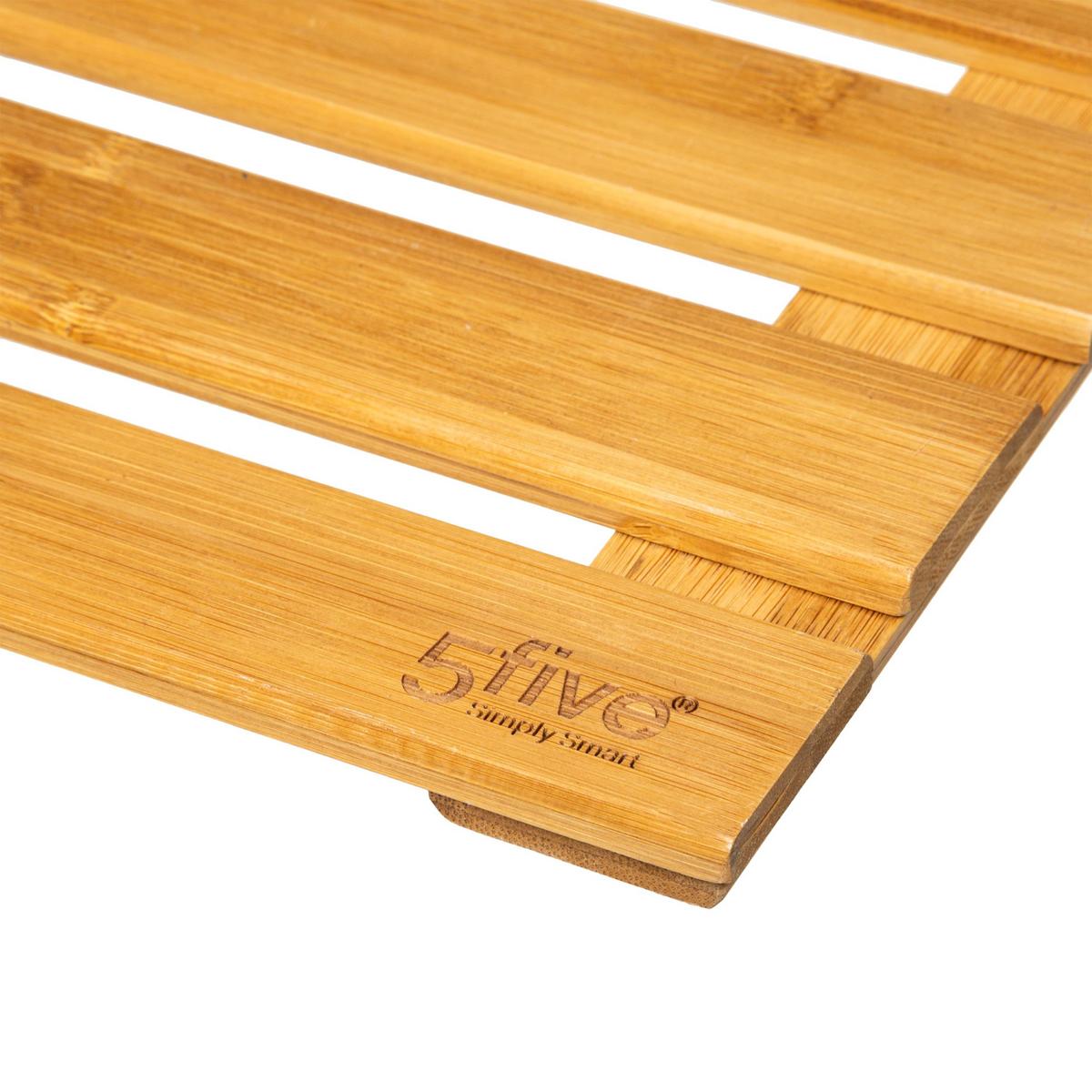 Covoraș antiderapant Bamboo - maro, Basics, lemn (68/50/2cm)