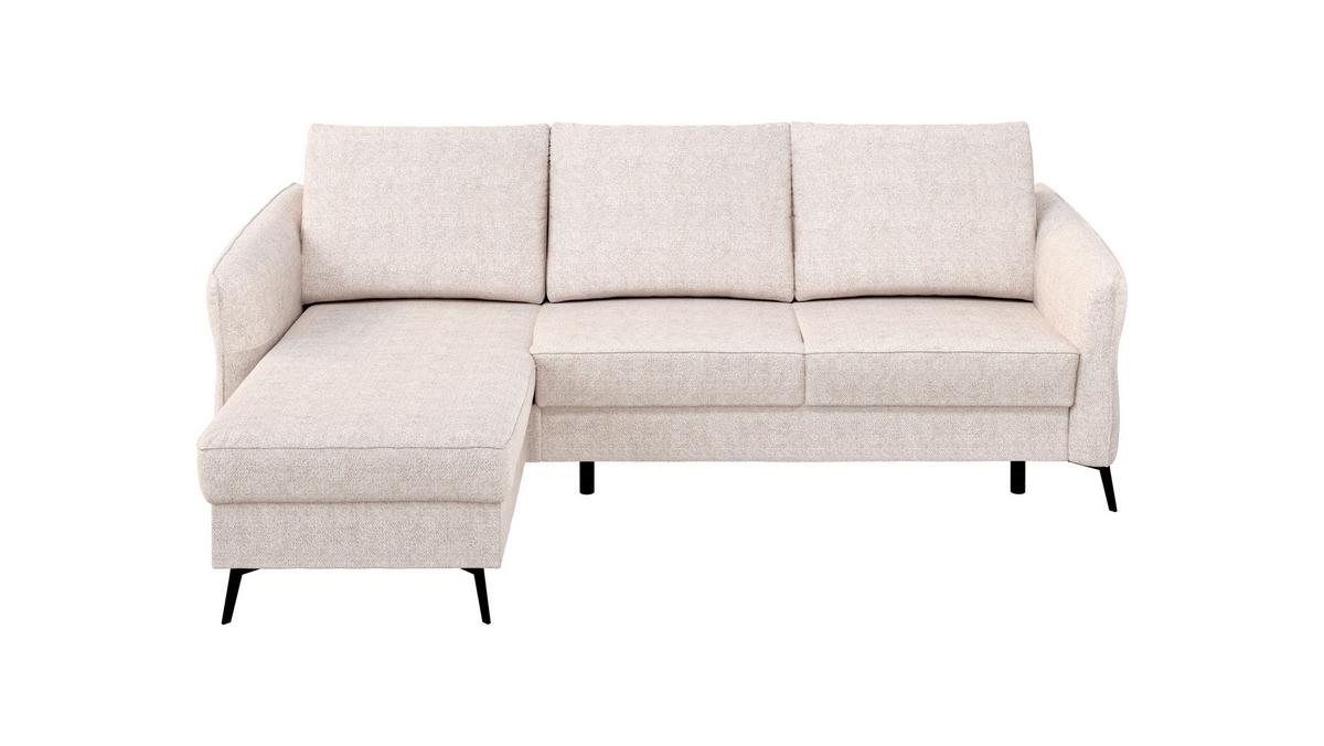 Sarokkanapé Ágyfunkcióval Viva - bézs, Konventionell, faalapú anyag/textil (167/88-109/247cm) - Premium Living