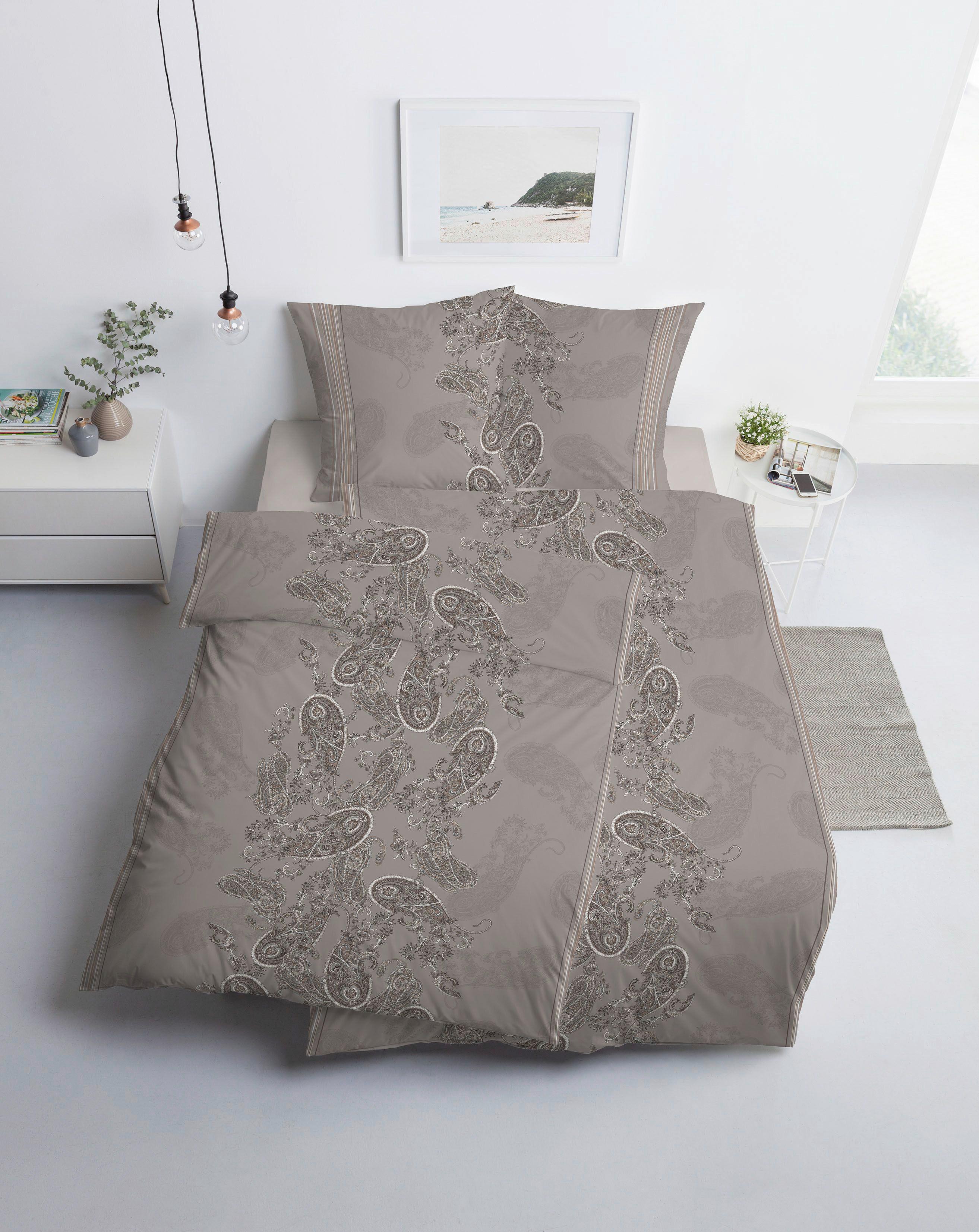 POŚCIEL RAYA - taupe, Design, tkanina (135/200cm) - Estella