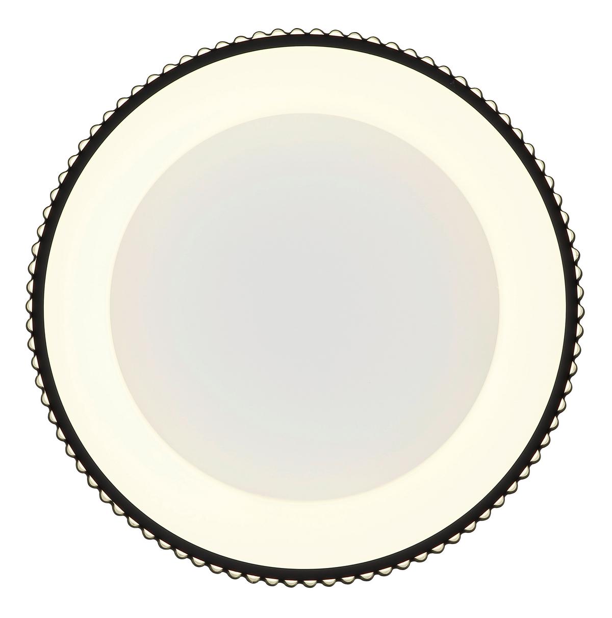 LED-DECKENLEUCHTE 15924DS KEMP - Weiss/Schwarz, Basics, Kunststoff/Metall (46/13cm) - Globo