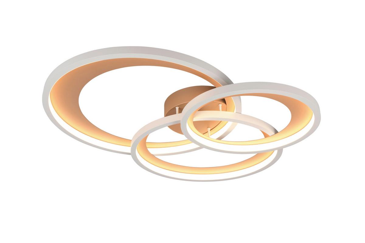 LAMPA SUFITOWA LED 673810365 GRANADA - szary/brązowy, Basics, metal (71,5/63,5/10,5cm) - Trio Leuchten