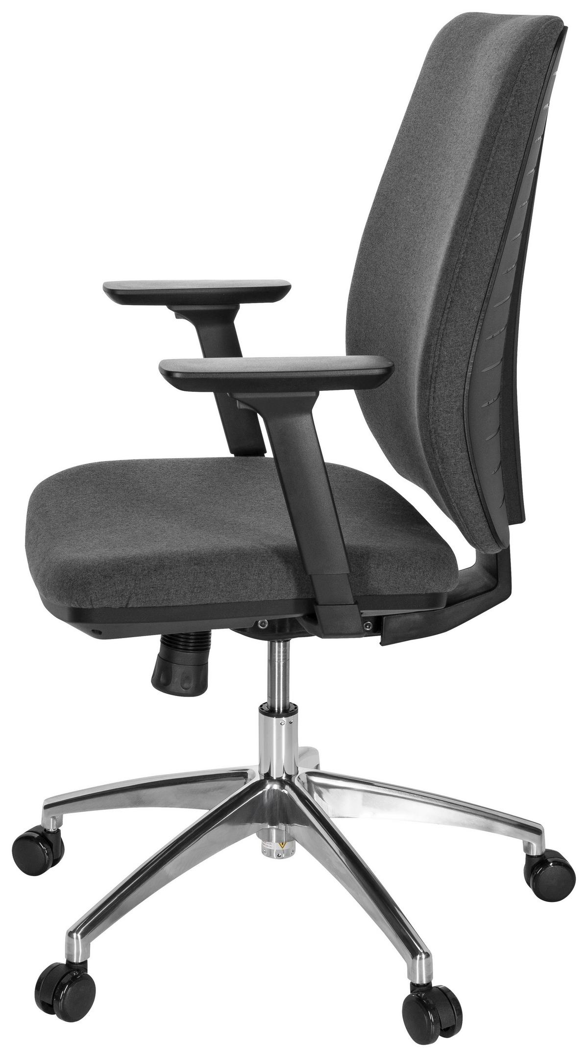 Vrtljivi Stol Integrio I, Temno Siva - barve kroma/temno siva, Moderno, kovina/umetna masa (74/123/63cm) - MID.YOU