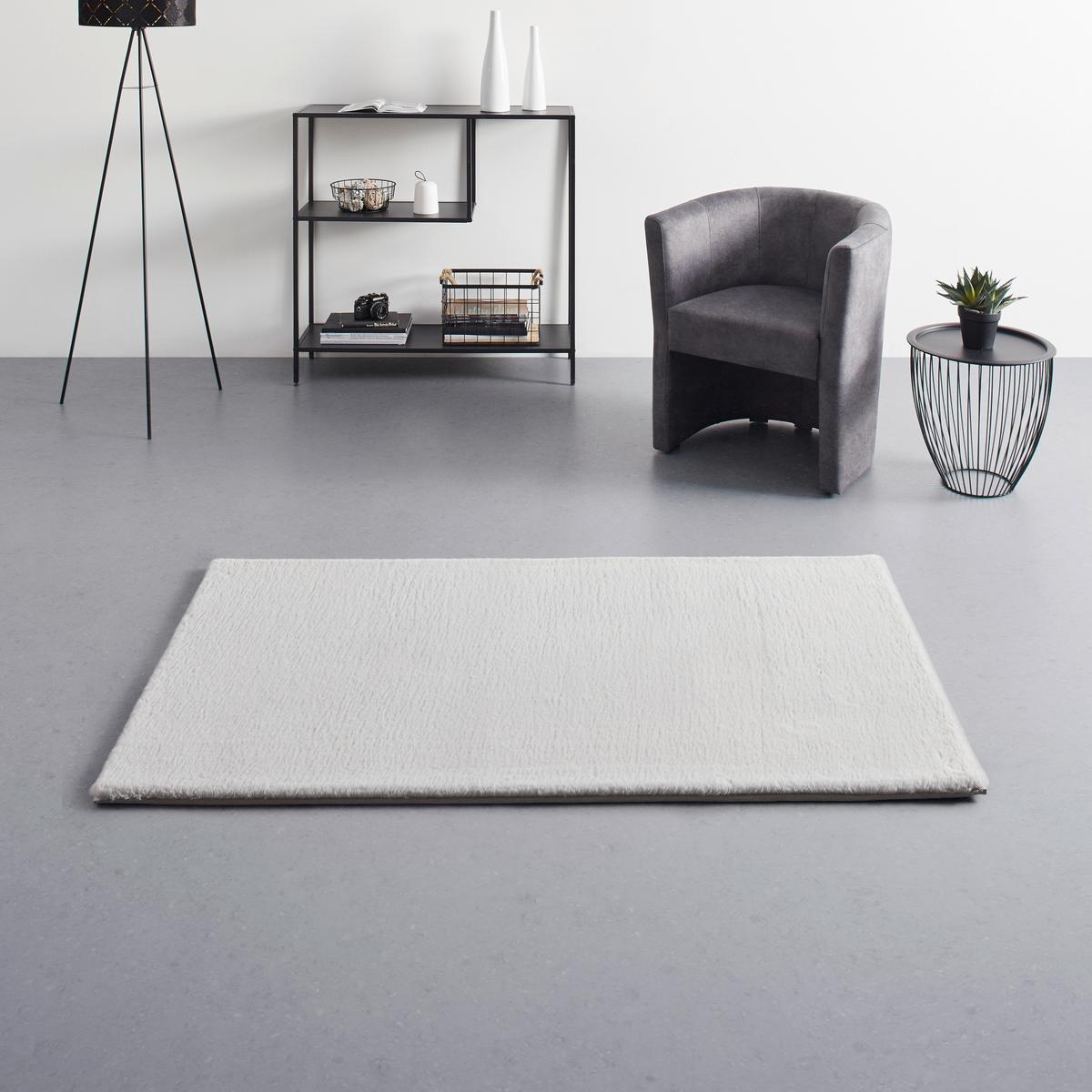 Blană artificială Caroline 1 - argintiu, textil (80/150cm) - Mömax