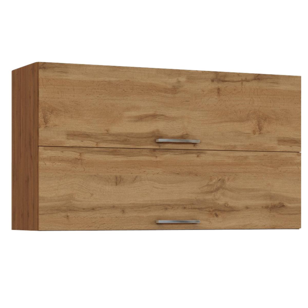 Küchenblock 'Sorrento' , Eichefarben - Chromfarben/Schieferfarben, MODERN, Holzwerkstoff/Metall (210cm) - Held