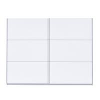 Omara Z Drsnimi Vrati Lausanne, Bela - bela/barve aluminija, Design, kovina/leseni material (270/210/61cm) - Carryhome