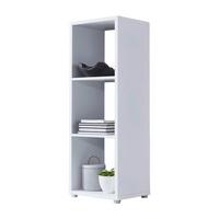 Standregal Nizza Typ 12 Weiß - Silberfarben/Weiß, MODERN, Holzwerkstoff/Kunststoff (37,5/108,5/33cm) - MID.YOU