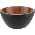 Schüssel Ursi in Schwarz/akaziefarben - Schwarz/Akaziefarben, MODERN, Holz (15,5/7,5cm) - premium living