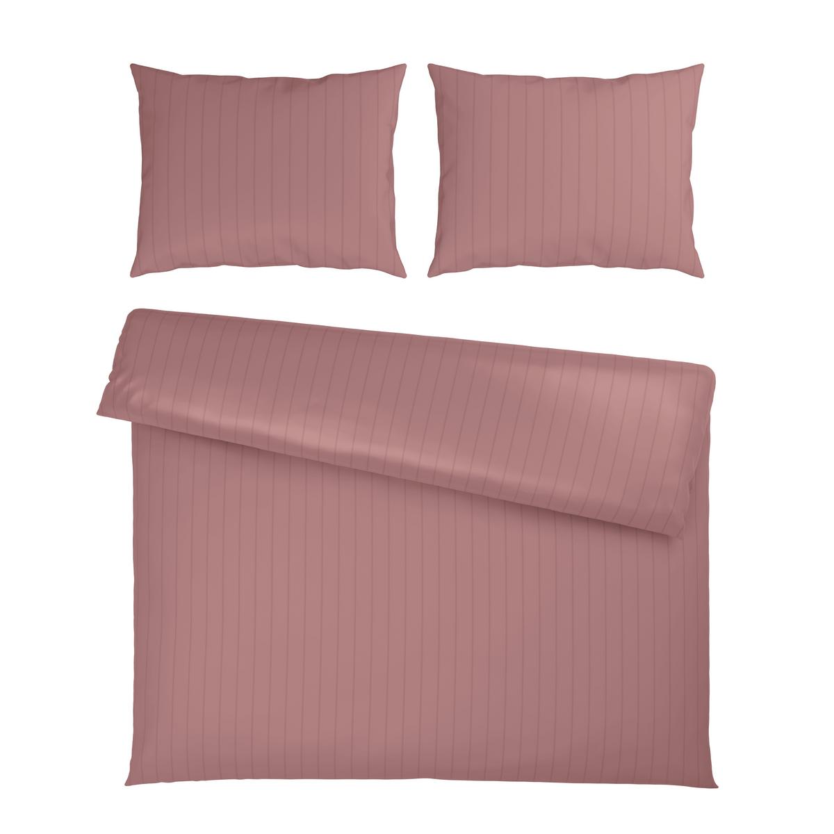 Posteljnina Dobby Streif Xxl - svetlo roza, tekstil (200/200cm) - Mömax