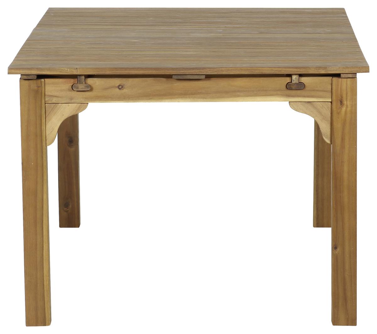 Gartentisch ausziehbar Echtholz L: 150-200 cm - Akaziefarben, KONVENTIONELL, Holz (150/100/74cm) - Siena Garden