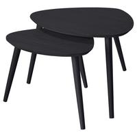 SATZTISCH NOBLE 2161320 - Schwarz, MODERN, Holz (68/57/45cm) - MID.YOU