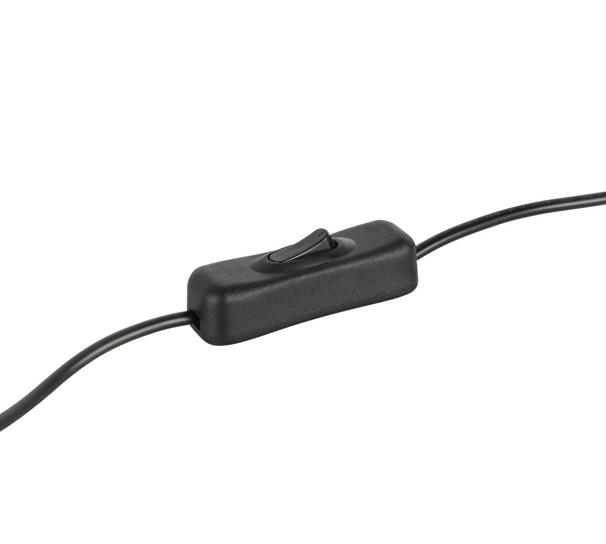 Veioză cu LED GUMO - auriu/negru, Modern, metal (15/47cm) - Mömax