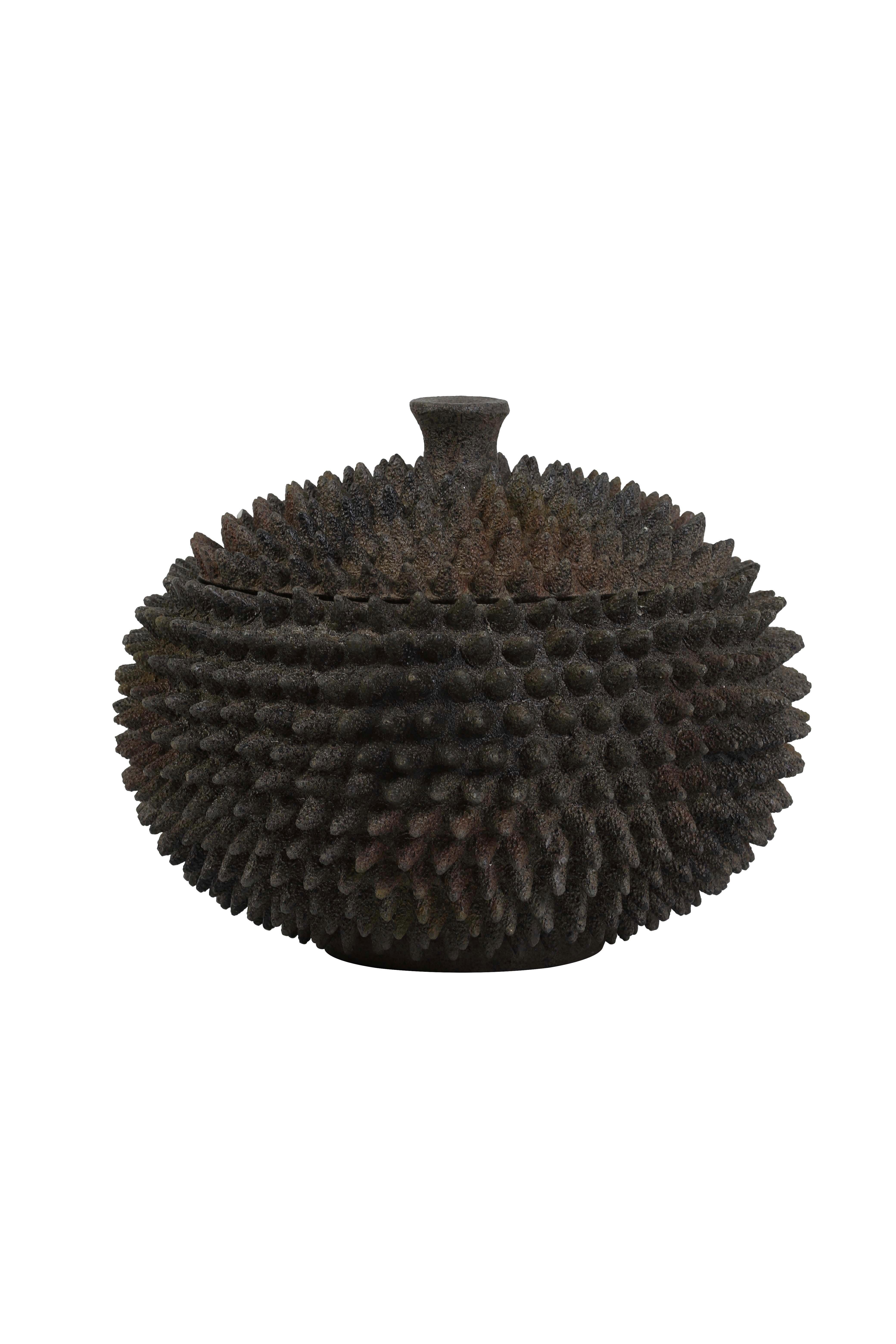 POJEMNIK DEKORACYJNY 7401783_CALDRAS - brązowy, Trend, tworzywo sztuczne (22,5/22,5/17cm) - Light & Living