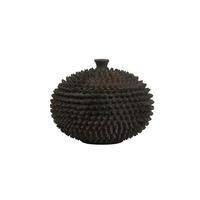 POJEMNIK DEKORACYJNY 7401783_CALDRAS - brązowy, Trend, tworzywo sztuczne (22,5/22,5/17cm) - Light & Living