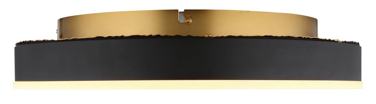 LED-DECKENLEUCHTE 48460-36 HEDI - Weiss/Goldfarben, Design, Kunststoff/Metall (40/8cm) - Globo