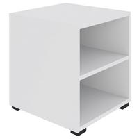 Regal Unit in Weiss - Weiss/Schwarz, Modern, Holzwerkstoff (45,6/44,8/40cm) - Based