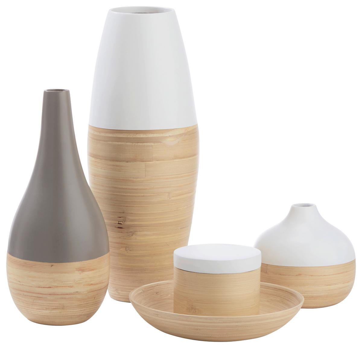 Okrasna Skleda Timba - naravne barve, naravni materiali (28/6cm) - Zandiara