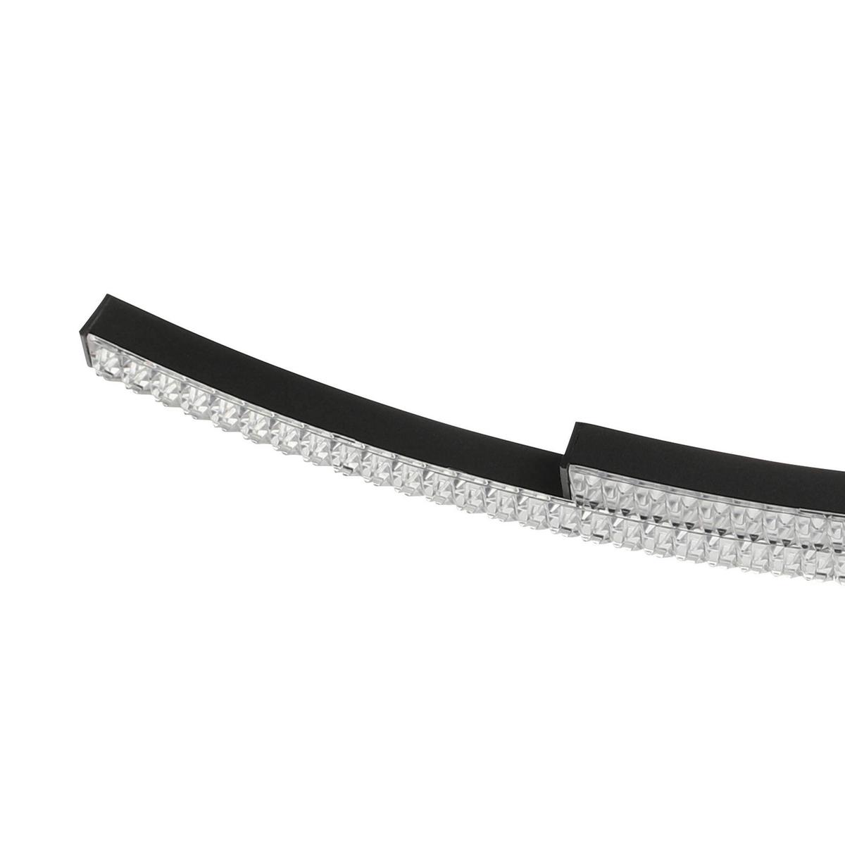 Hängeleuchte 99802_lejias - Transparent/Schwarz, Design, Kunststoff/Metall (78/8/175cm) - Eglo