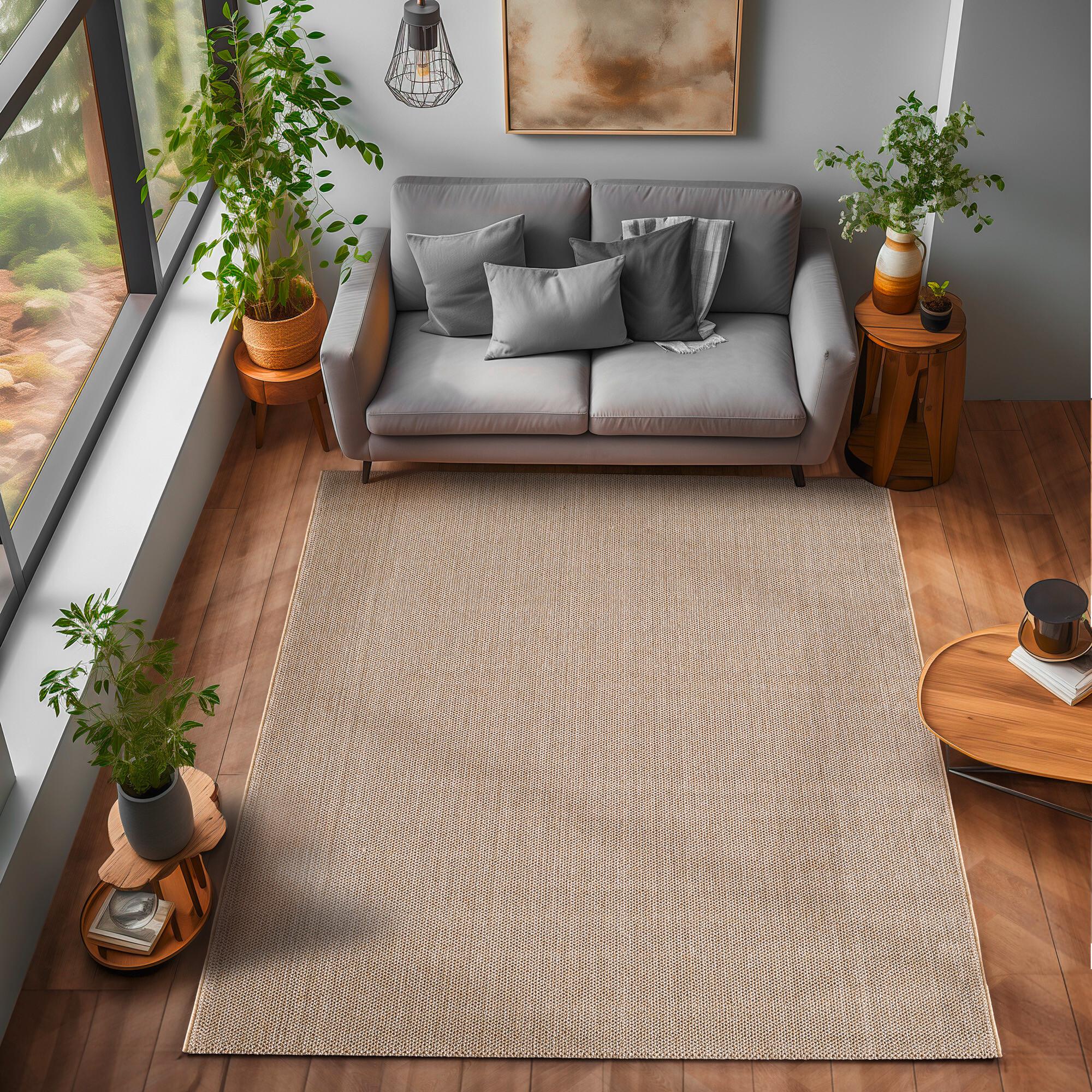 Webteppich Loom Beige ca. 80x150cm - Beige, Basics, Textil (80/150cm) - Novel