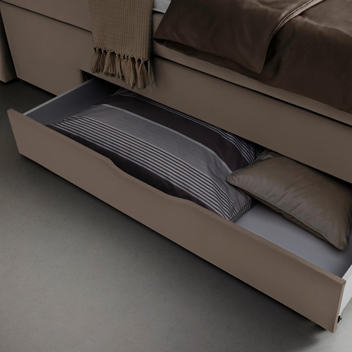 Boxspringbett Chester Dunkelbraun max. 180x200cm - Dunkelbraun/Schwarz, Holzwerkstoff/Kunststoff (180/200cm) - Mömax