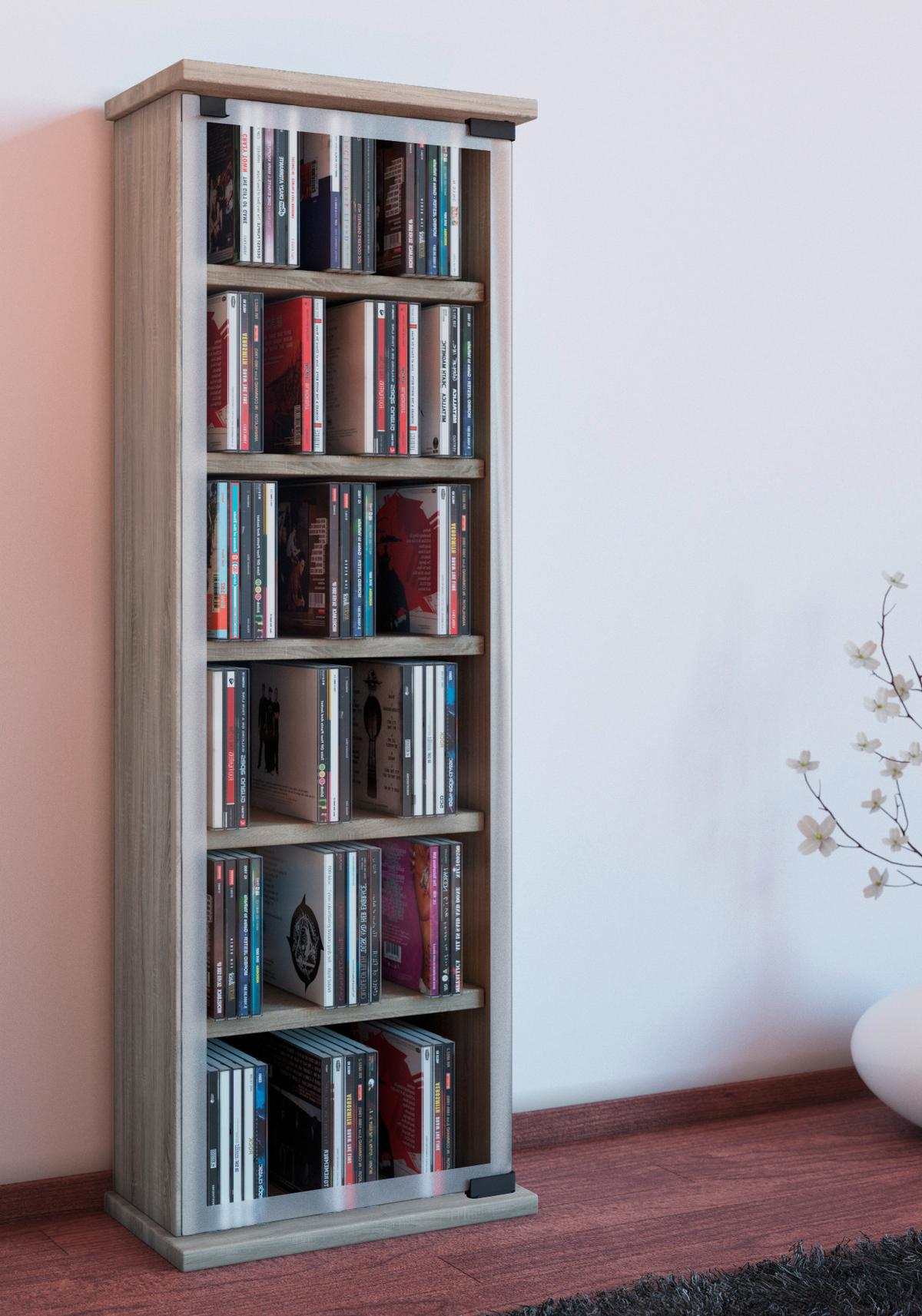 Regal Classic, Hrast, 31 Cm - barve hrasta, Konvencionalno, steklo/leseni material (31/92/18cm) - MID.YOU