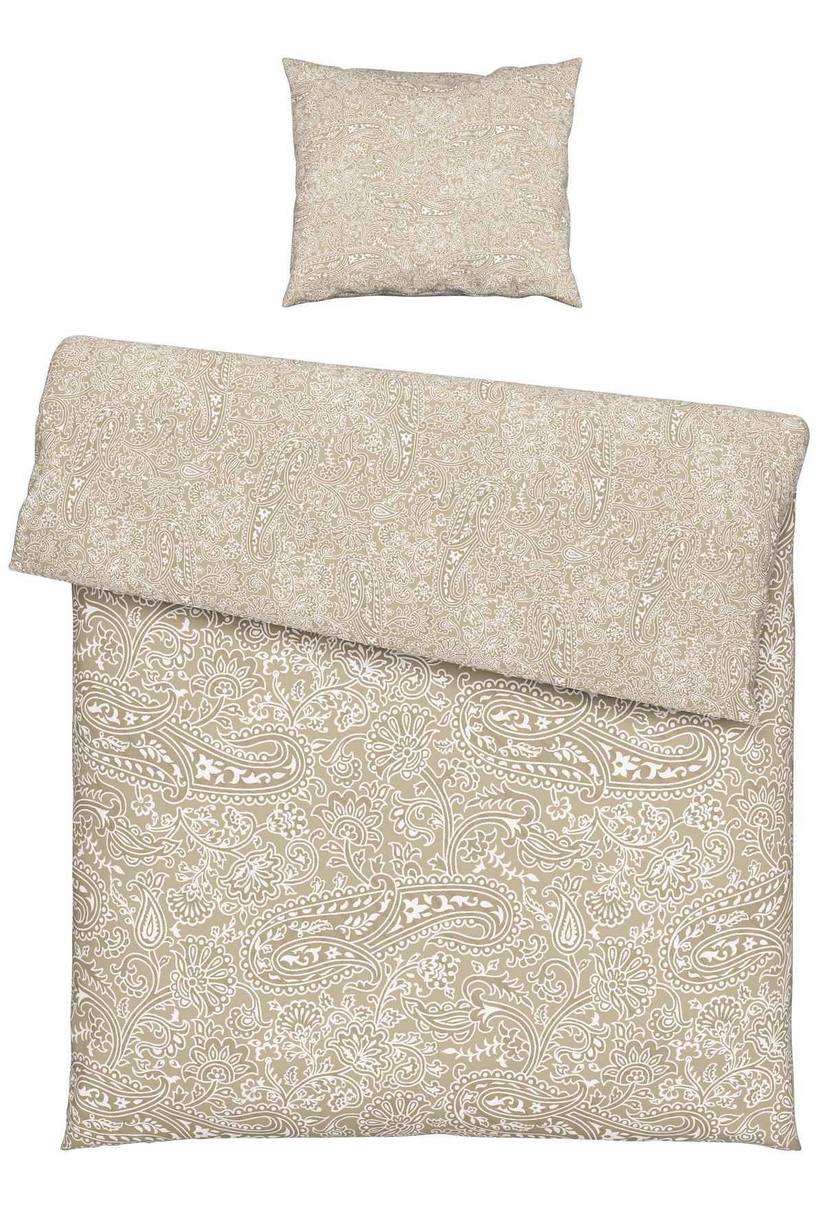 BETTWÄSCHESET LAYLA - Beige, Konventionell, Textil (160/210cm) - Modern Living