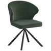 Armlehnstuhl Jana in Schwarz/Dunkelgrün - Dunkelgrün/Schwarz, LIFESTYLE, Textil/Metall (55/81,5/58cm) - Based
