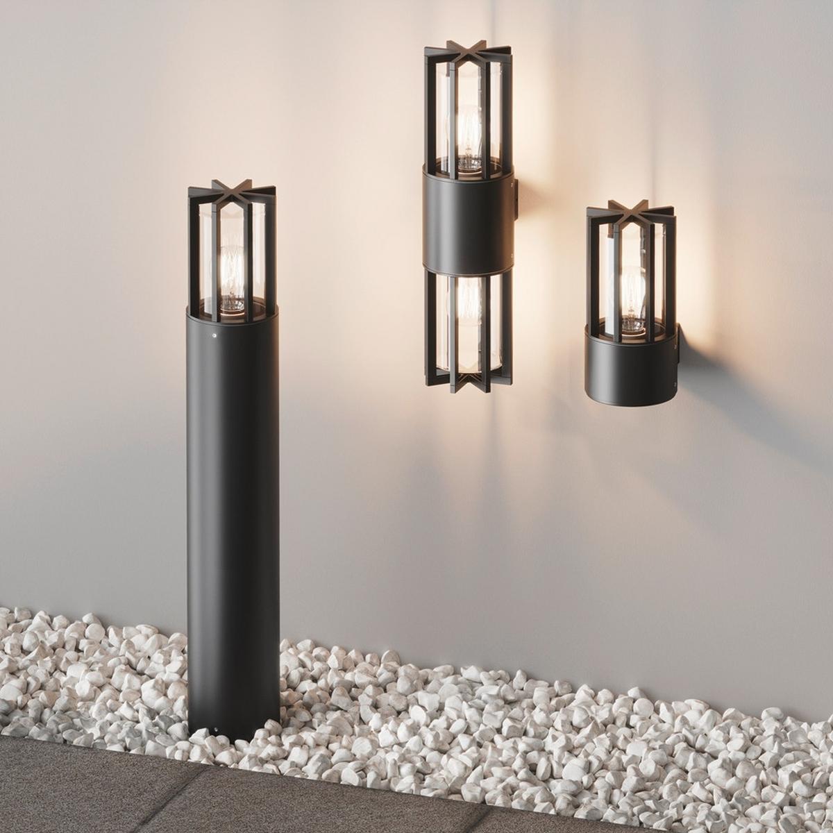Außenwandleuchte Barrel Graphitfarben max. 15 Watt - Graphitfarben, Modern, Metall (25/12/15,5cm) - MAYTONI