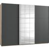 Ormar S Kliznim Vratima Level 36 A - boje grafita/boje hrasta, Moderno, drvni materijal/metal (300/236/65cm) - Modern Living