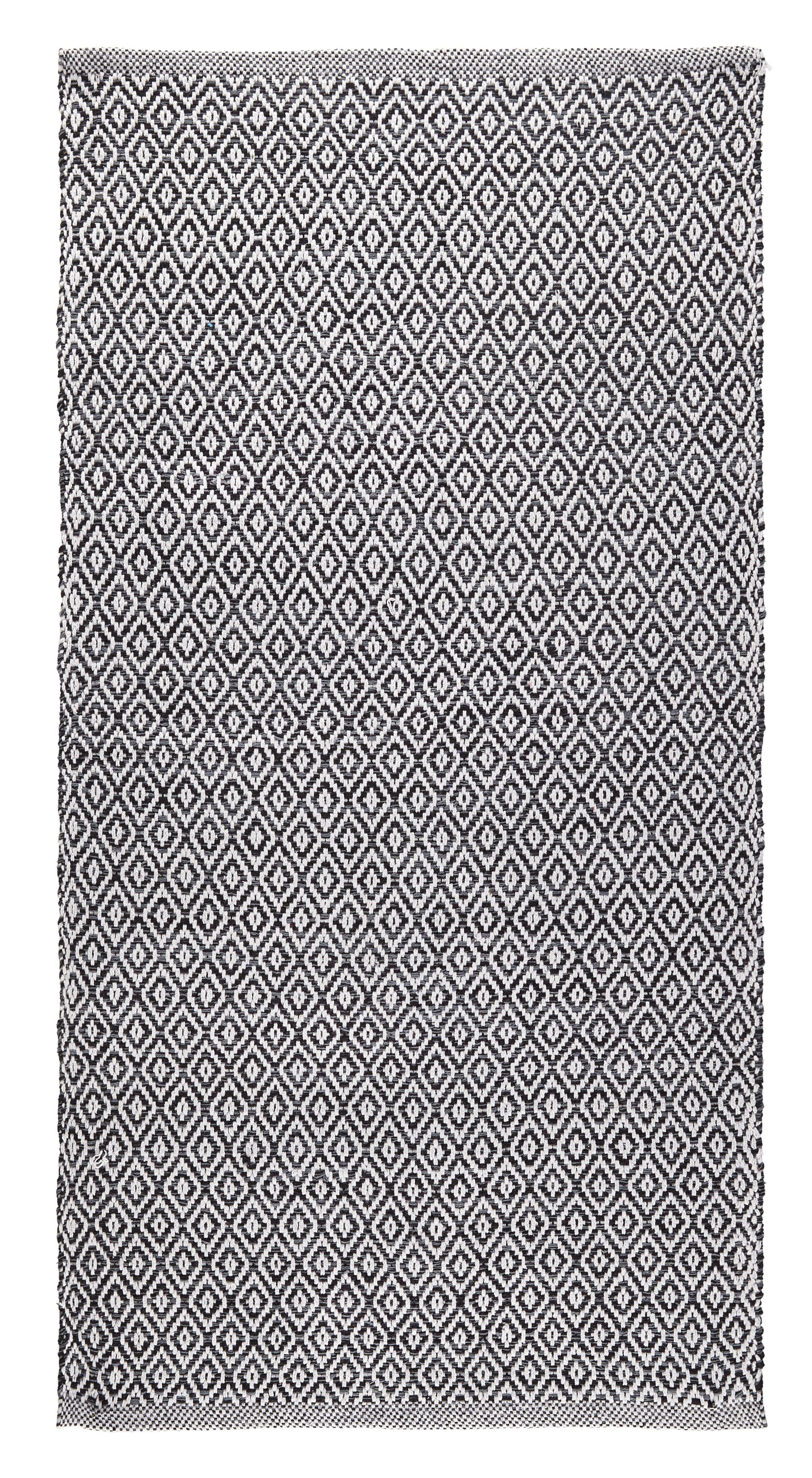 Handwebteppich Carola 1 in Grau ca.60x120cm - Grau, Basics, Textil (60/120cm) - Mömax modern living